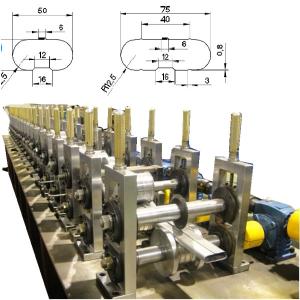 Quality Interlocked Light Keel Roll Forming Machine Oval Tube Gcr12mov for sale