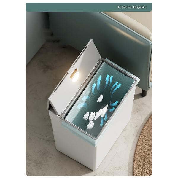 Automatic Package Self Seal Smart Trash Can Infrar Automatic Suction Trash Can