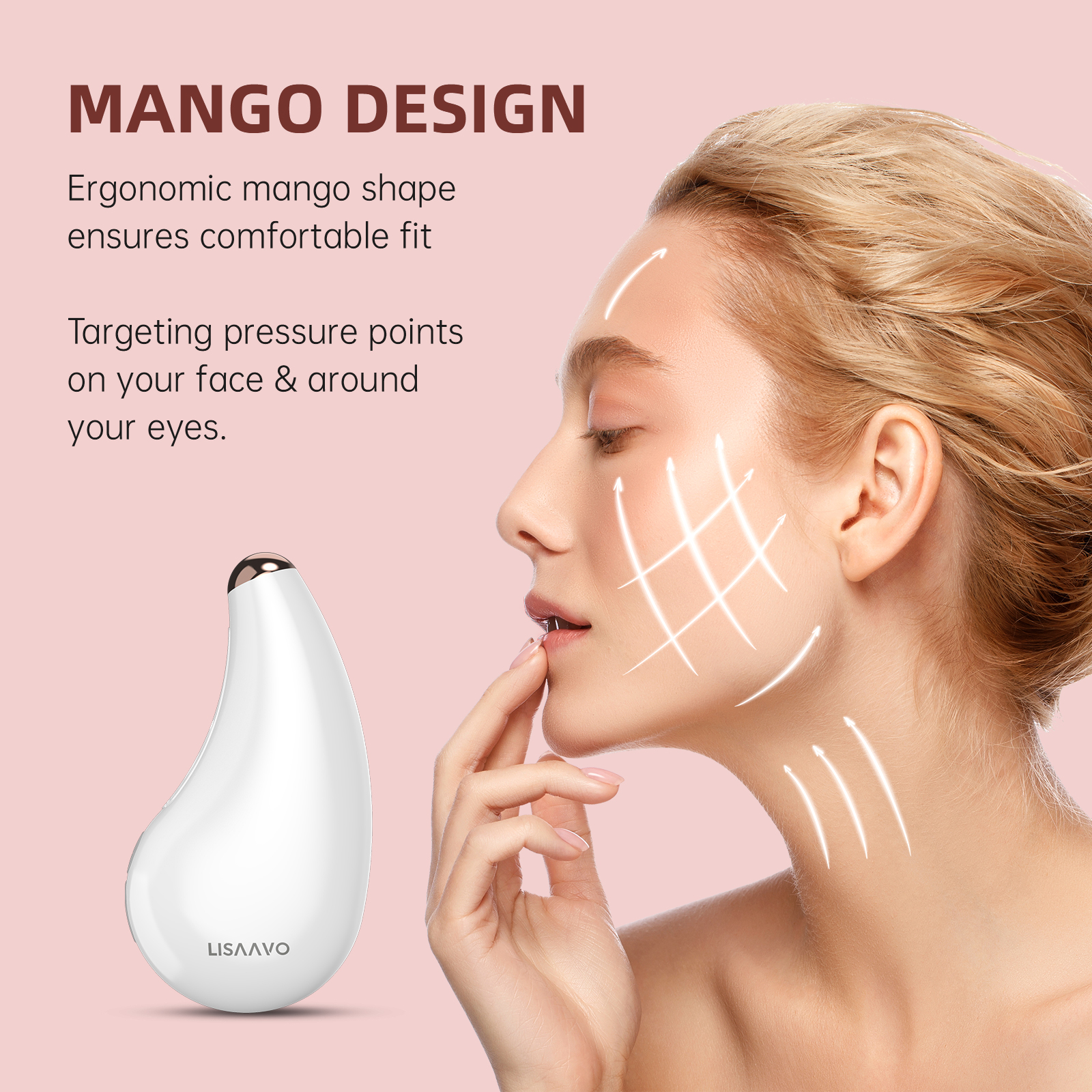 Heating Massager in use