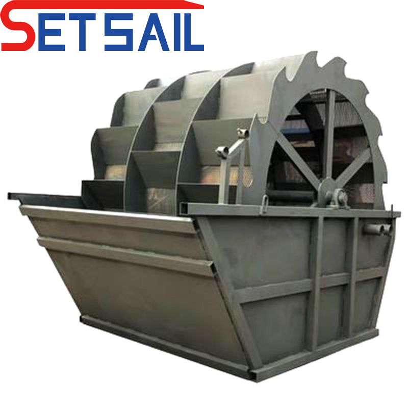 Steel Plate Double Water Wheel Sand Washing Machine for Land Sand
