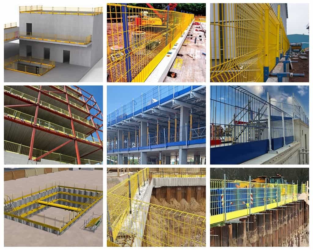 Interlocking Edge Protection Barrier with Tool-free Assembly