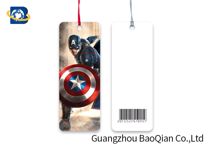 Custom Shape Flipped Lenticular Bookmark , Super Hero Custom Plastic Bookmarks