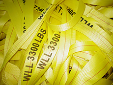 Webbing material for lashing , according to EN12195-2 , AS/NZS 4380 , WSTDA stanard