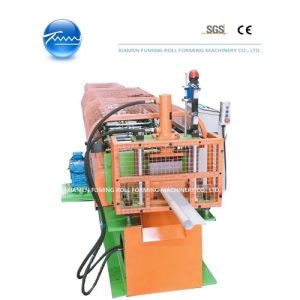 Quality Profile Gutter Downspout Roll Forming Machine Hydraulic Cutting for sale