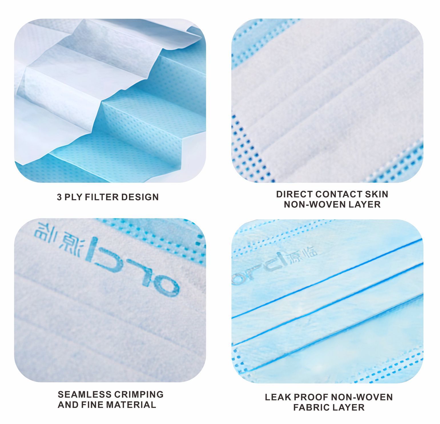 Medical Masks Individually Wrapped Mascarilla BLue Disposable Surgical Face Mask