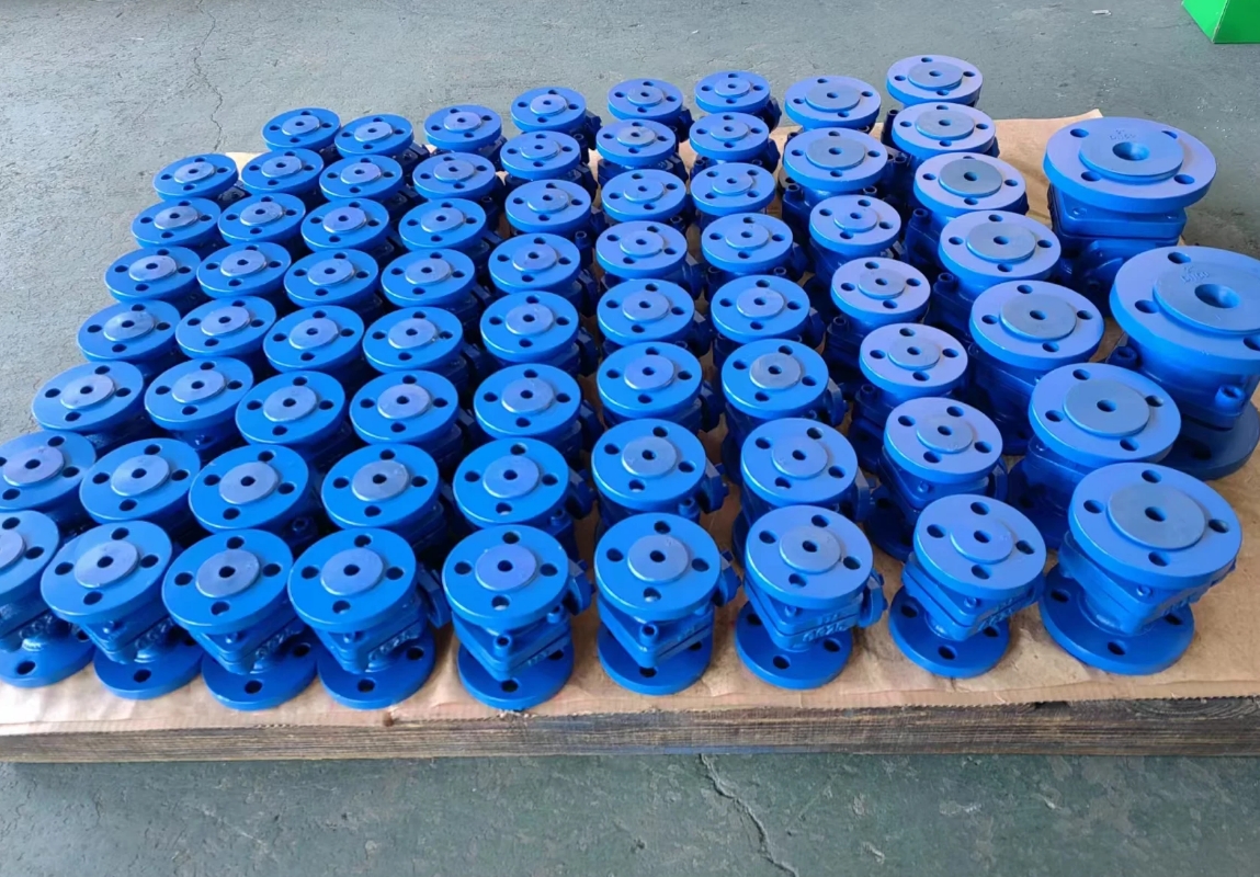 DIN3357 floating ball valve cast iron flanged ball valve