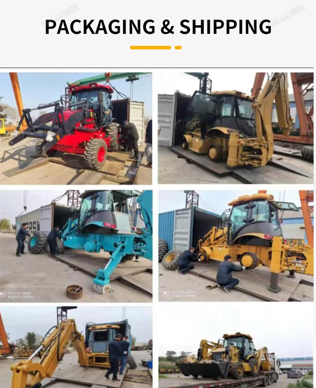 Versatile 2.5 Ton Retroescavadeira with High Operating Efficiency and 4 in One Bucket