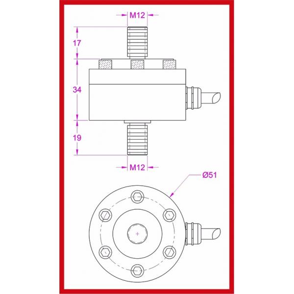 Tension load cell|Rod end load cell