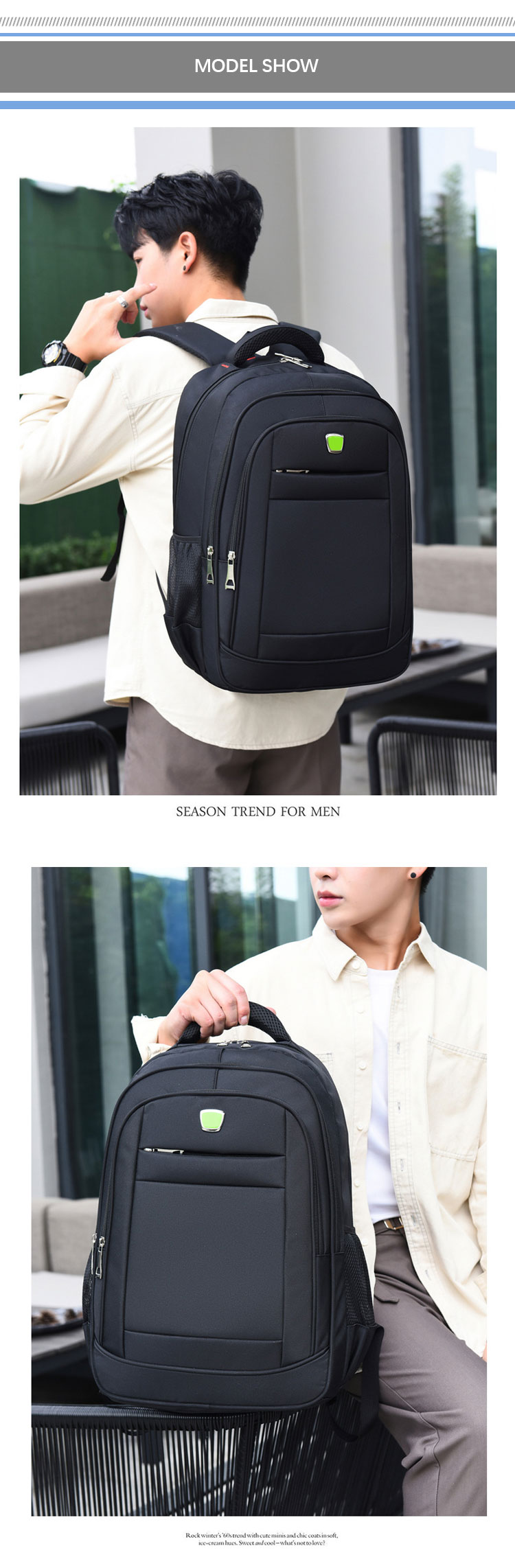 Multi Functional Business Laptop Backpacks Customized Size Logo Waterproof Rucksack