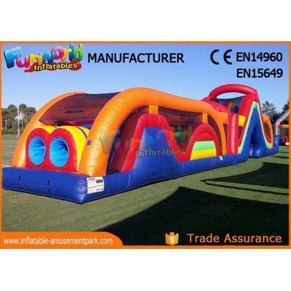 Indoor Or Outdoor Mega Inflatable Assault Course With Digital Painting