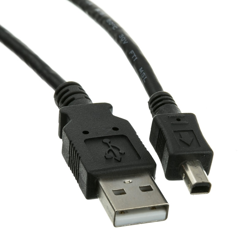 1m 1.2m Length Mini USB Data Charge Cable with 3A Fast Charging Function and TPE Jacket