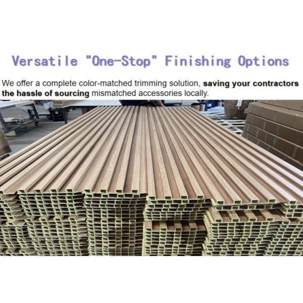 160mm Width Industrial Interior WPC Wall Panel 500kg/m2 Load Capacity 85°C Heat Resistant