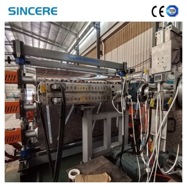 Plastic sheet extrusion machine control panel and interface