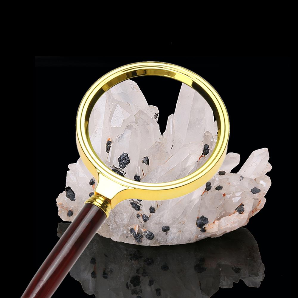70mm Handheld Reading Magnifier 10x Handheld Magnifying Glass Ergonomics Handle Design