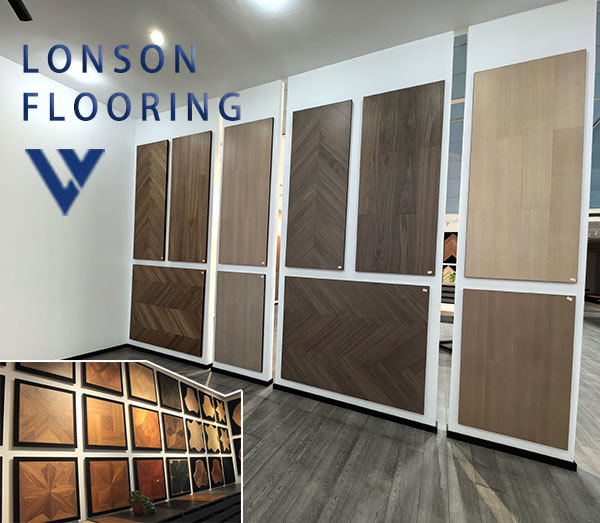 AB Grade Engineered Red Oak Chevron Flooring with Brushed Surface and Natural Lacquered Finish