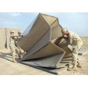 Blast Wall Hesco Bastion Barrier Non - Woven Polypropylene Geotextile Solid