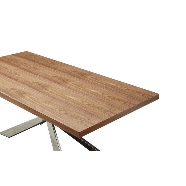 Wooden Rectangle Dining Set Compact Dinner Table Natural Kitchen Desk Buffet Table