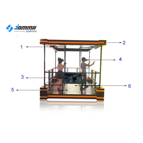 7 ㎡ Area 9D Virtual Reality Simulator VR Shooting Tower Unlimited Walking Platform