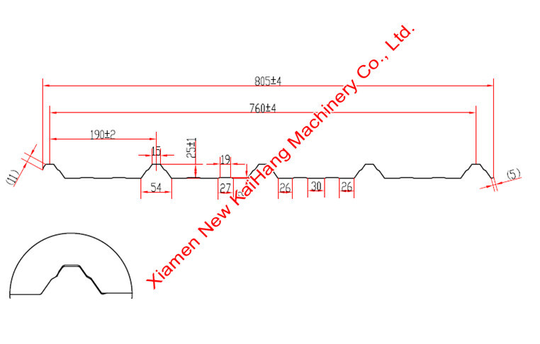 Trapezoidal PPGL Wall And Roofing Sheet Roll Forming Machine Cold Roll Forming Process