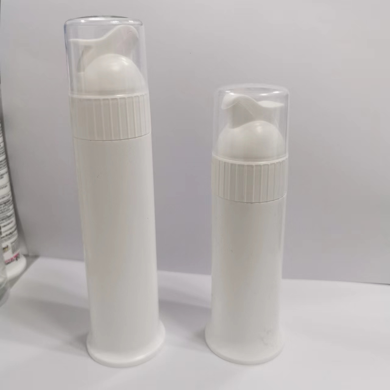 Toothpaste Tube Pump 2024 Custom White Plastic Vacuum Airless Pump for Portable Dispenser