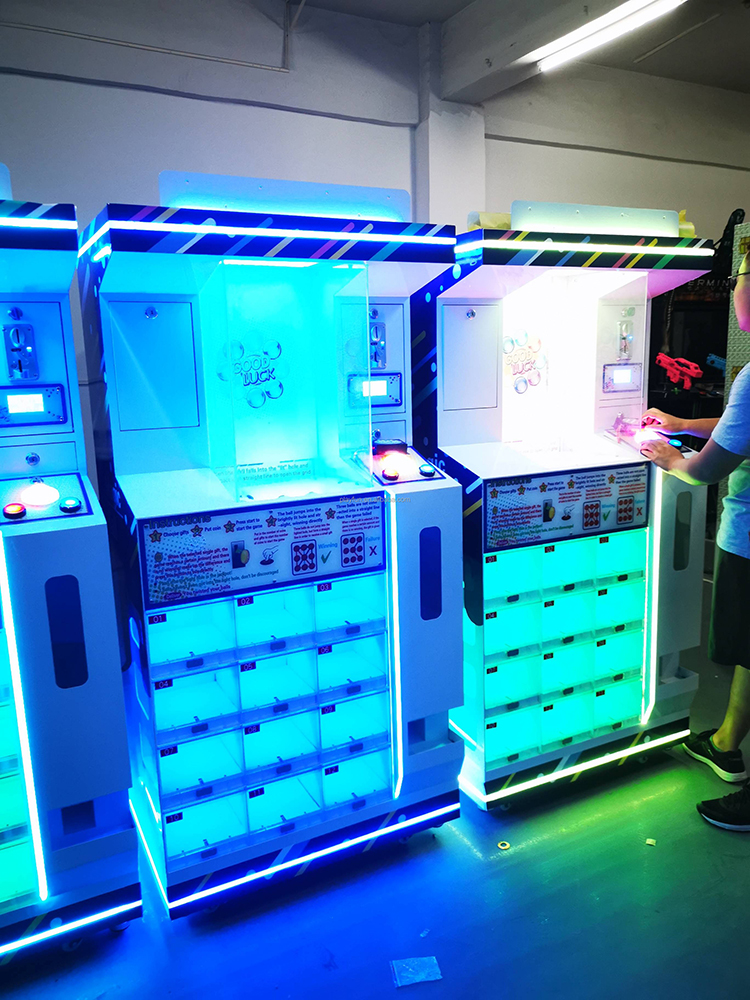 Resort Hotel Area Game Center Mall New 9 Box Gift Out Game Machine Magic Ball Arcade Prize with Best Revenue Win