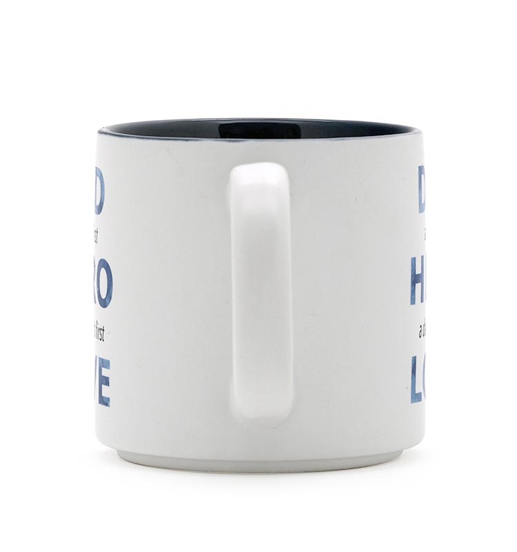 Ceramic Dad Mug Coffee Mug White Color with creative words "KING DAD" Customized 12Oz for gift