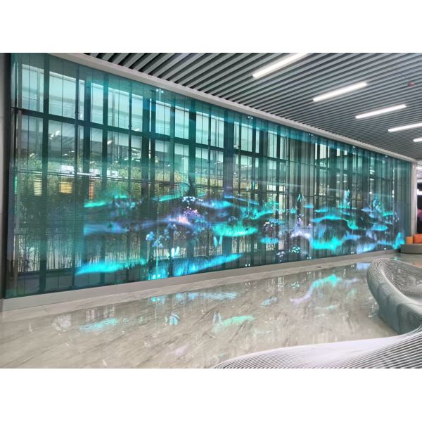Customized High Transparency LED Grille Screen Waterproof Outdoor LED Transparent Grille Screen