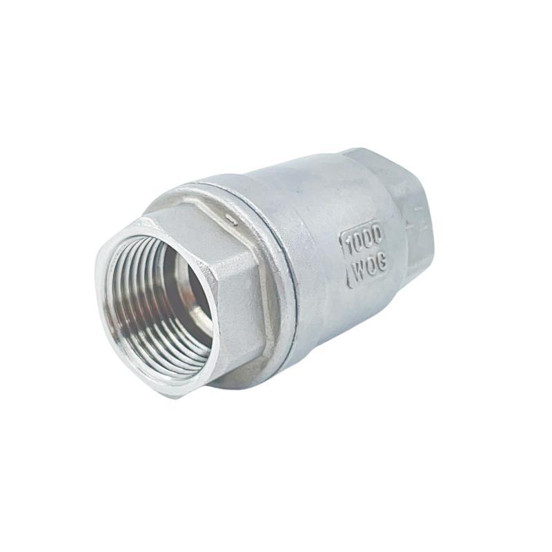 Stainless Steel Spring Check Valve Thread Connection Vertical Lift Check Valve for Water