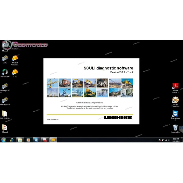 V2.13.3 LIEBHERR DIAGNOSTIC kit for Liebherr software SCULI with LIEBHERR excavator Crane diagnostic tool