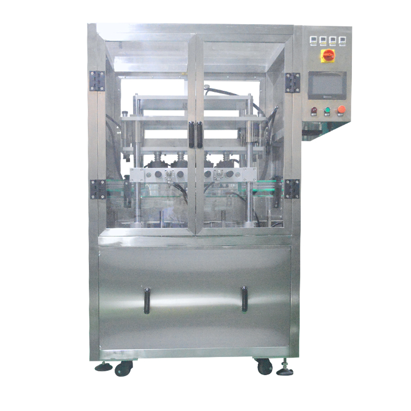 304 Stainless Steel Six Head Vacuum Bottle Capping Machine for High Speed Production