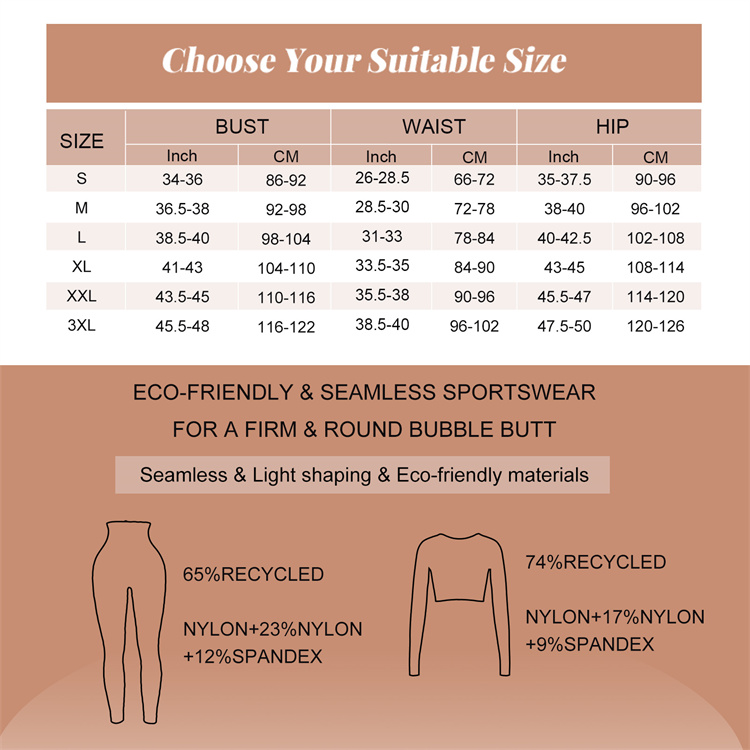 Support 7 Days Sample Order Lead Time for Airwear Gym Wear Yoga Wear Set Clothing
