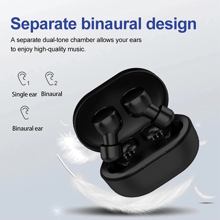 Waterproof Noise Canceling Stereo Sport Wireless Invisible Earbuds for Android
