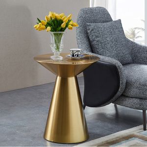 Multifunctional Sofa Side Table With Smooth Round Surface