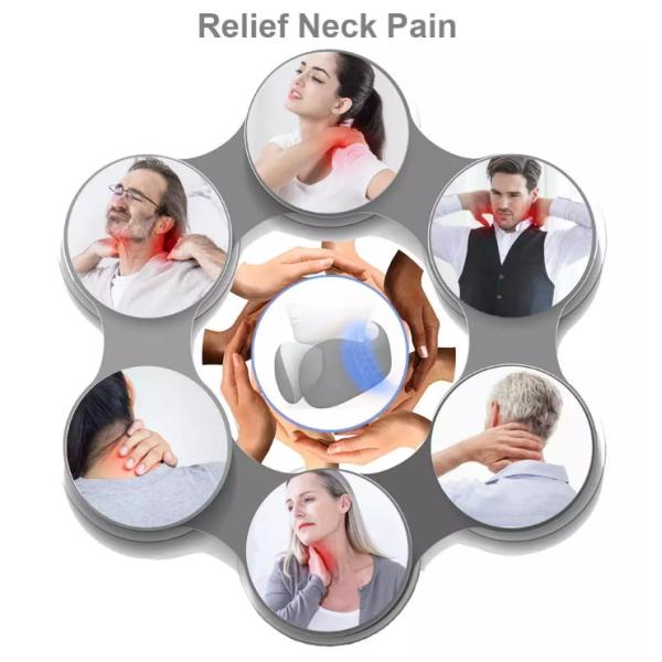 Portable U Shaped Travel Pillow Kneading Vibration For Airplane Traveler