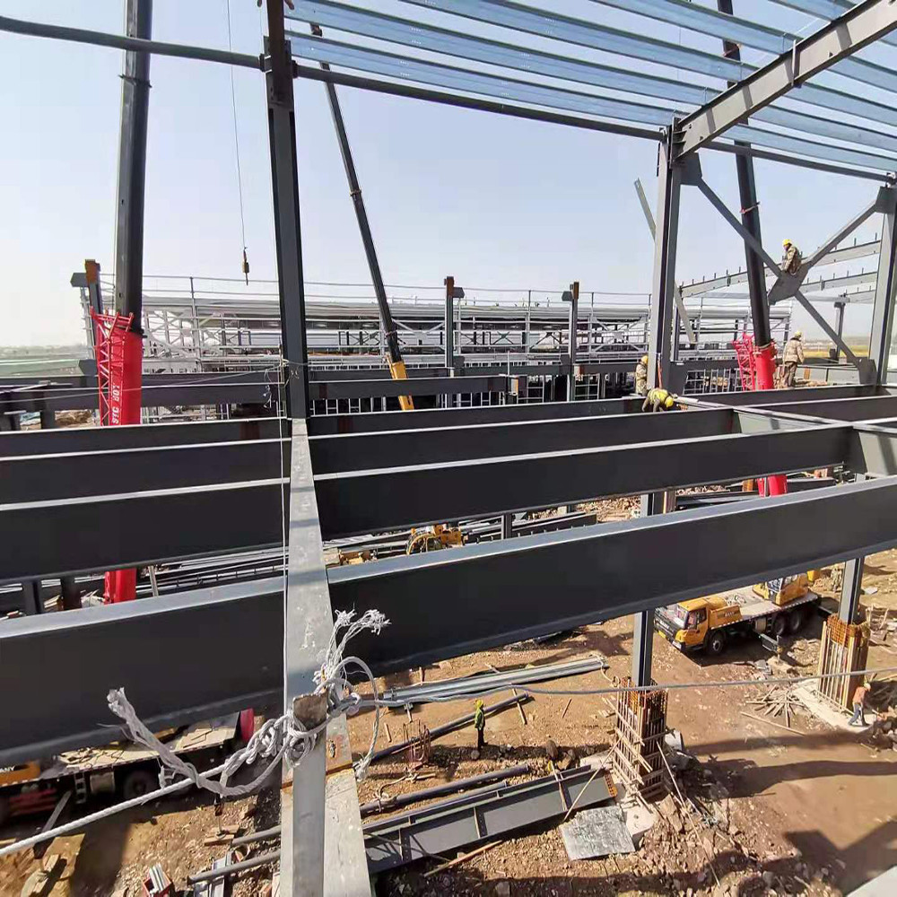 Lightweight Prefab Metal Warehouse Building / Industrial Metal Structure