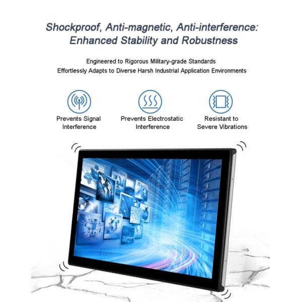 15.6 Inch 1000nits Embedded Industrial PLC all-in-one machines Touch Screen New USB Interface Waterproof Front Panel with Tempered Glass 1000nits