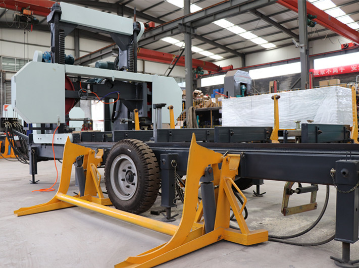 Log cutting band saw horizontal wood bandsaw mills, Hydraulic Automatic Band Saw Machine