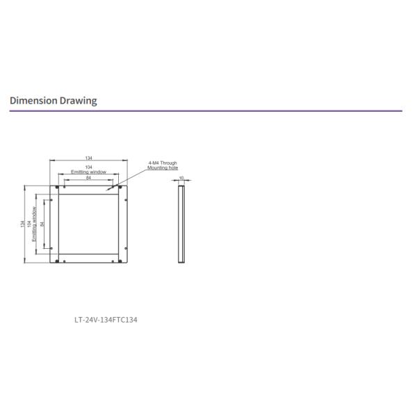 FTC Series Industrial Side Backlight Ultra thin For Industrial Illuminant