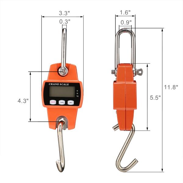 100kg 200kg 300kg Digital Hanging Scale Crane Weighing Scale
