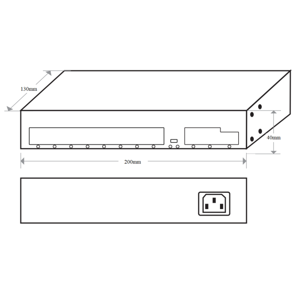 Zero Configuration 11 Port Gigabit PoE Switch With 12Gbps Switching Capacity