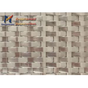 Quality Backdrop Architectural Woven Wire Mesh Sheets 17mm Glaze Thermal Shield for sale