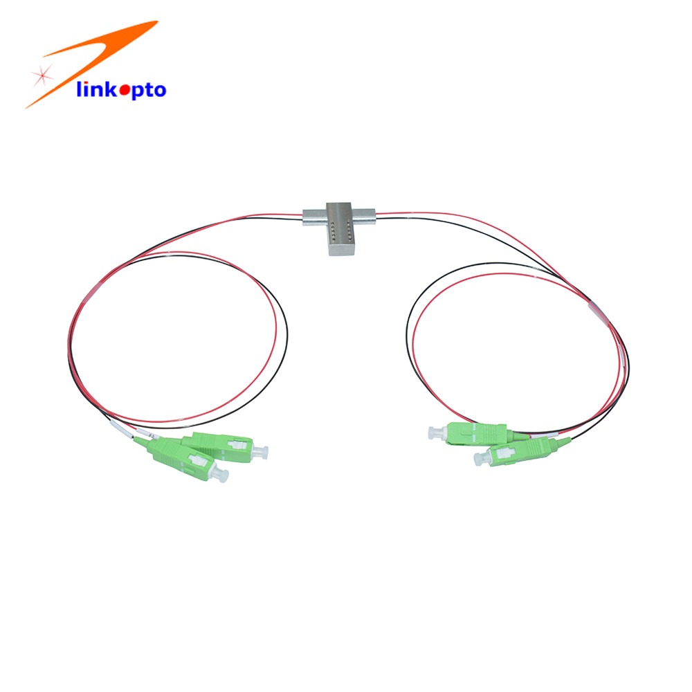 Latching 1260-1650nm Single Mode 500mW 2x2F Fiber Optical Switch