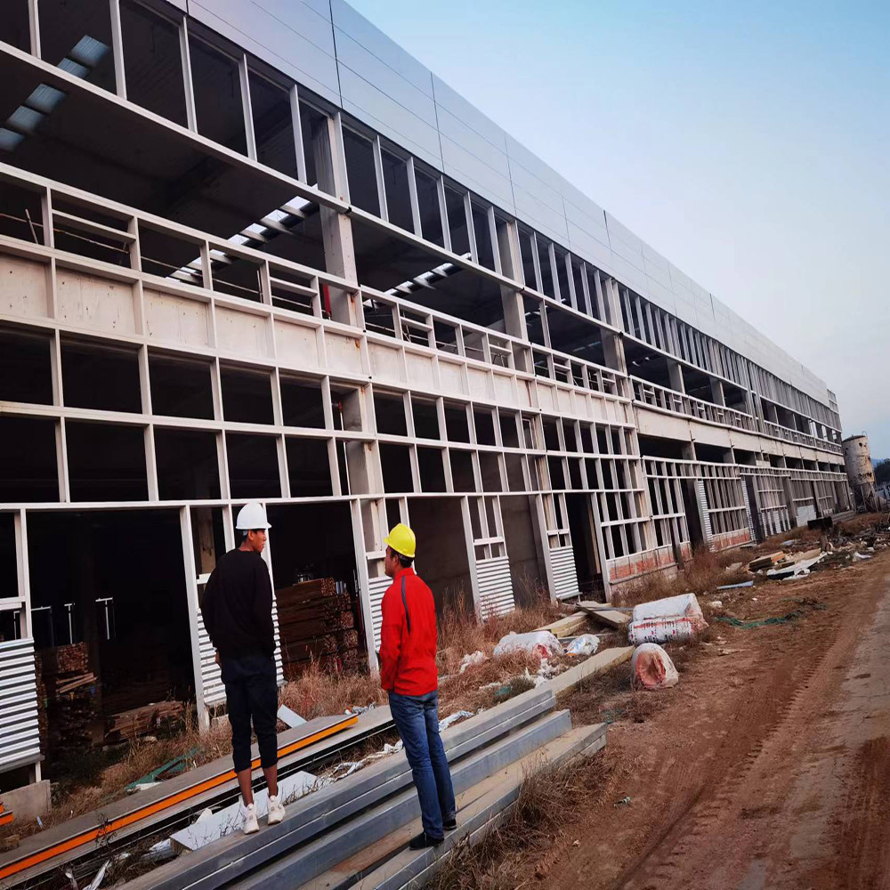 Sustainable Prefabricated Steel Structure Building Construction With Sandwich