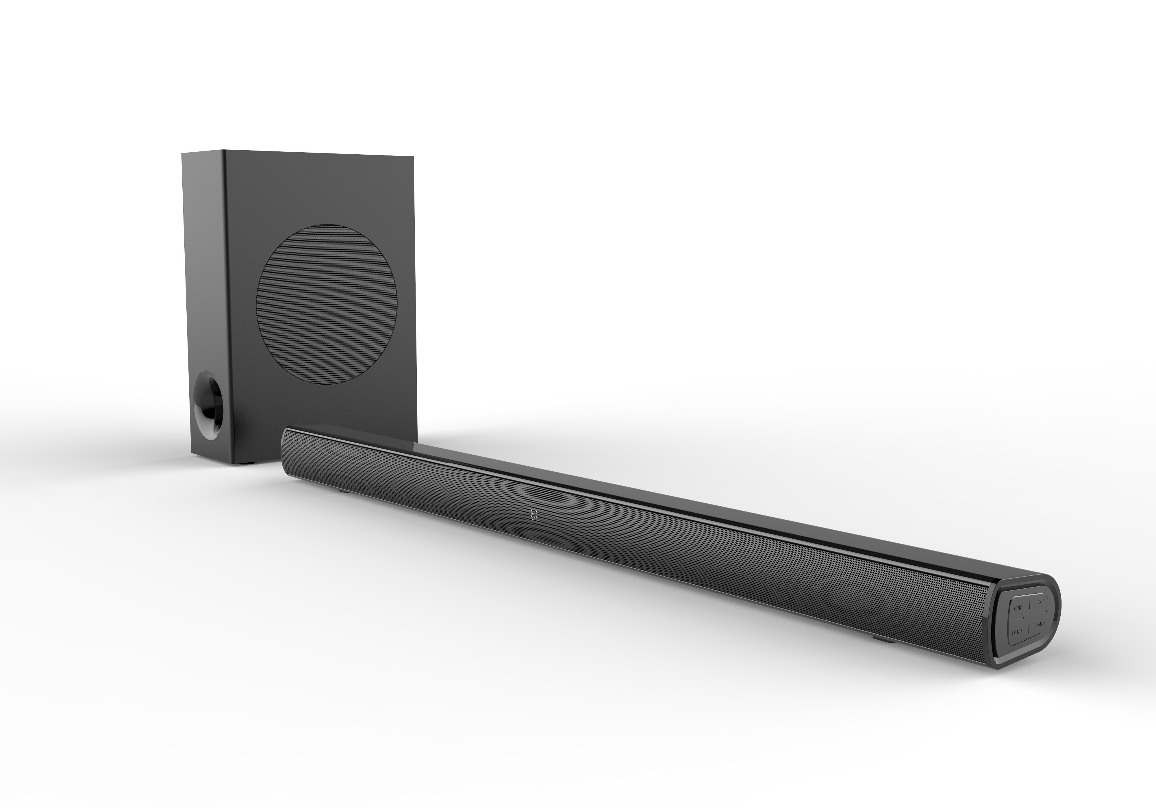 OEM ABS Material 2.0 Bluetooth Soundbar With Subwoofer Wireless