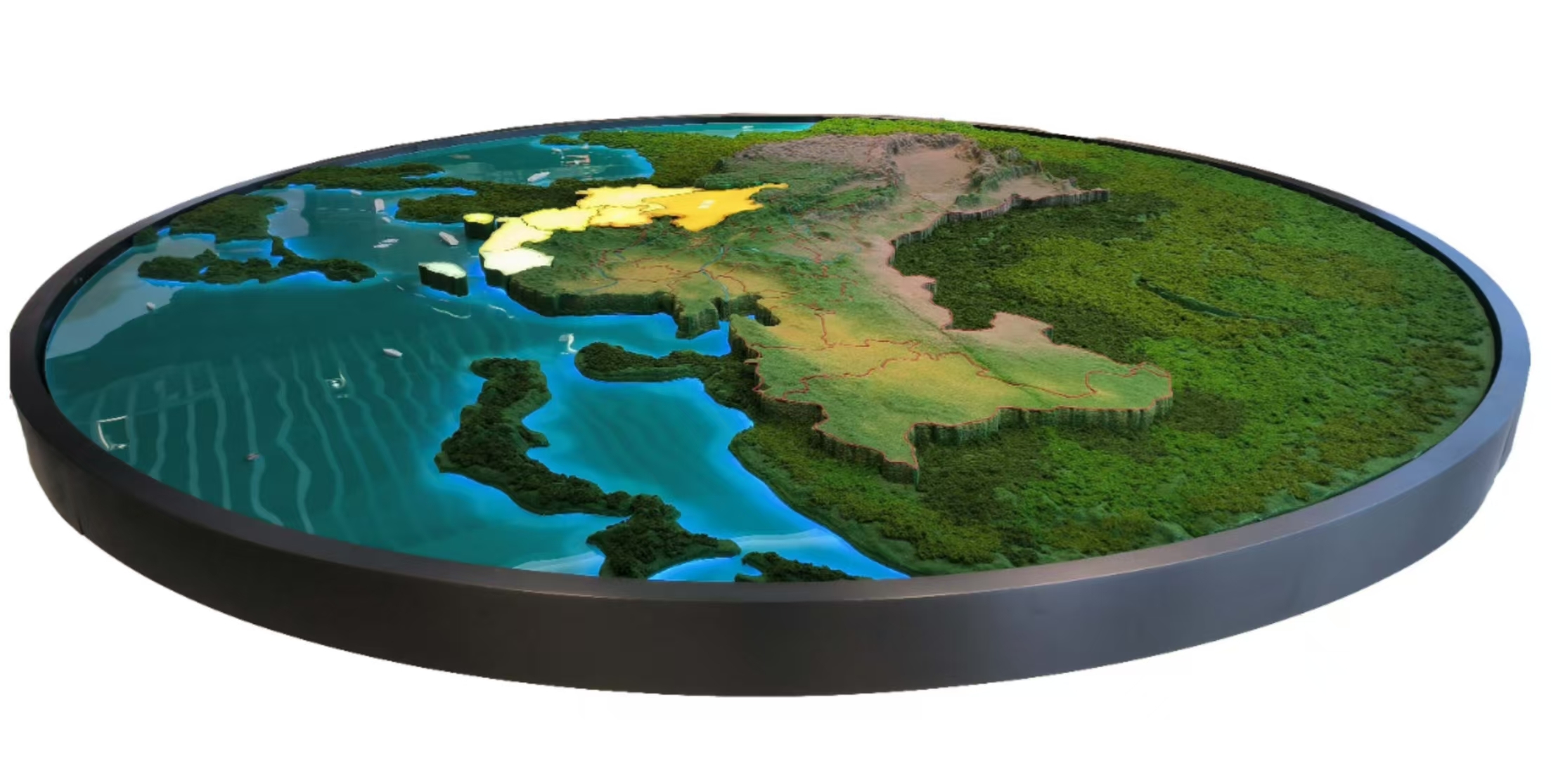 Presentation model in exhibition setting