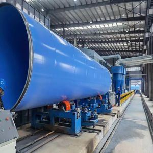 Quality High-Performance FBE Coating Line with PLC Control System and Shot Blasting for Steel Pipe Corrosion Protection for sale