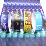 Security Tyvek Paper Wristbands Sequential Numbering Barcoding Bracelets
