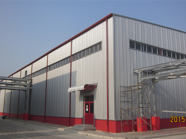 Metal building construction gable frame prefabricated steel structure warehouse