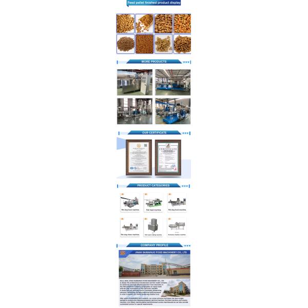 Fully Automatic Fish Shrimp Feed Processing Line 200-250kg/h
