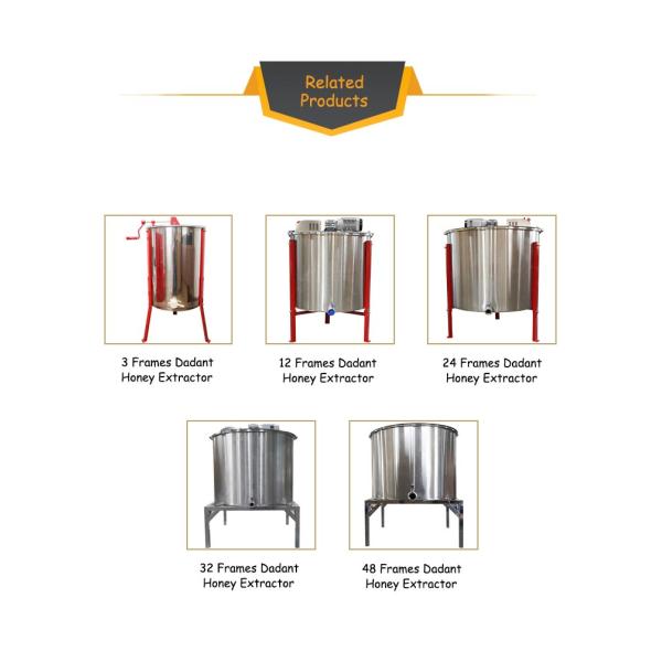 550W Seamless 6 Frame Electric Honey Extractor With 89.4cm Leg Height